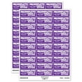 thumbnail image 1 of Incomplete! Finish and Return Teacher Student School Sticker Set - Purple - Matte Finish - 1.75" Medium, 1 of 7