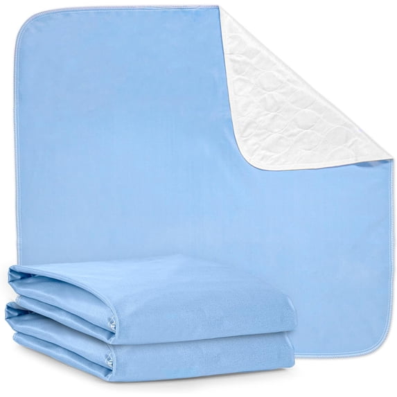 Incontinence Bed Pads Washable, 31" x 47" Washable Underpads, Absorbent Waterproof Mattress Pads for Bed, Reusable Incontinence Pads for Kids & Adult Underpads, Bedwetting, Pack of 4