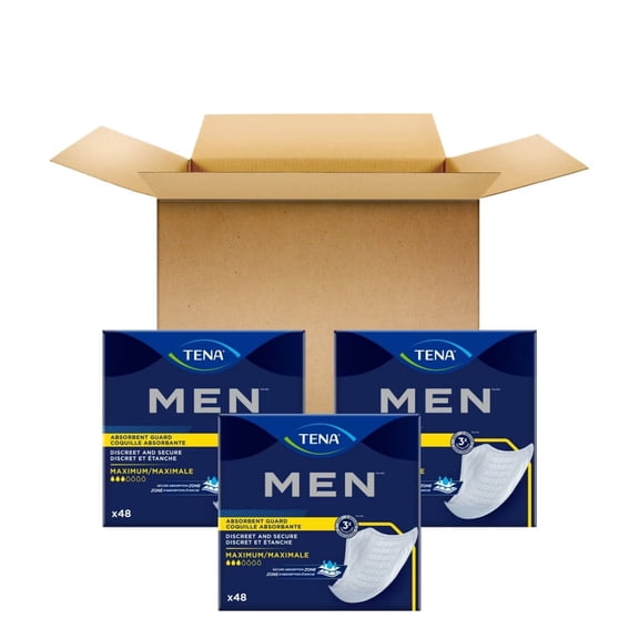 Incontinence Protective Guards for Men - Maximum Absorbency - 144ct