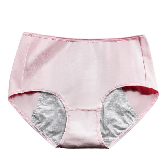 Incontinence Underwear Women, 4-Layer Fluxe Leak-Proof Underwear, Dry & Secured,Briefs for Women 1 Pack Pink M