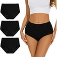 thumbnail image 1 of Incontinence Underwear for Women High Absorbency Period Panties Ladies Leakproof Protective Menstrual Postpartum Bladder Control Washable Cotton Briefs Multipack, 1 of 6