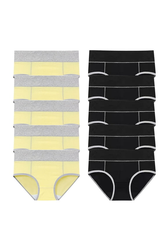 Incontinence Underwear for Women Heavy Flow Cotton Period Leakproof Panties Reusable Postpartum Easy Clean Teens Brief 10 Pack