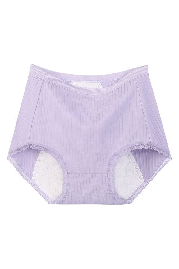 Incontinence Underwear for Women Plus Size Period Leakproof Cotton Maternity Panty Bladder Control Panties Postpartum Menstrual Briefs