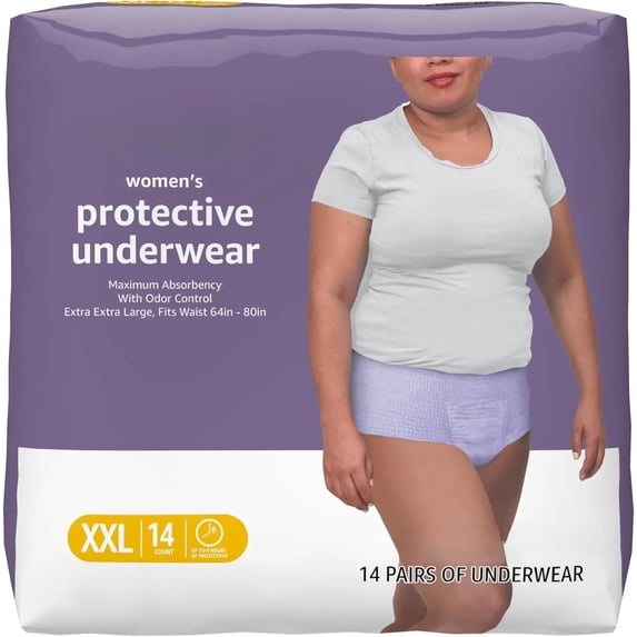 Incontinence Underwear for Women, Protective, Disposable, Postpartum, Maximum Absorbency