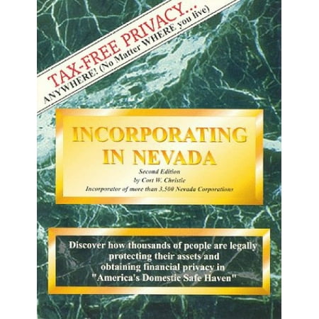 Pre-Owned Incorporating in Nevada 2nd Ed (Paperback) 1882180852 9781882180851
