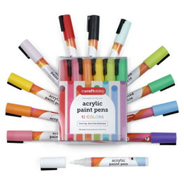 deziine®Acrylic Paint Marker Pens, Morfone Set of 12 Colors Markers Water  Based Paint Pen for Rock Painting,Canvas,Photo Album,DIY Craft,School