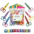 thumbnail image 1 of Incraftables Decorative Edge Craft Pattern Scissors 6pcs W/ Paper Hole Punches 10pcs & Craft Papers, 1 of 12