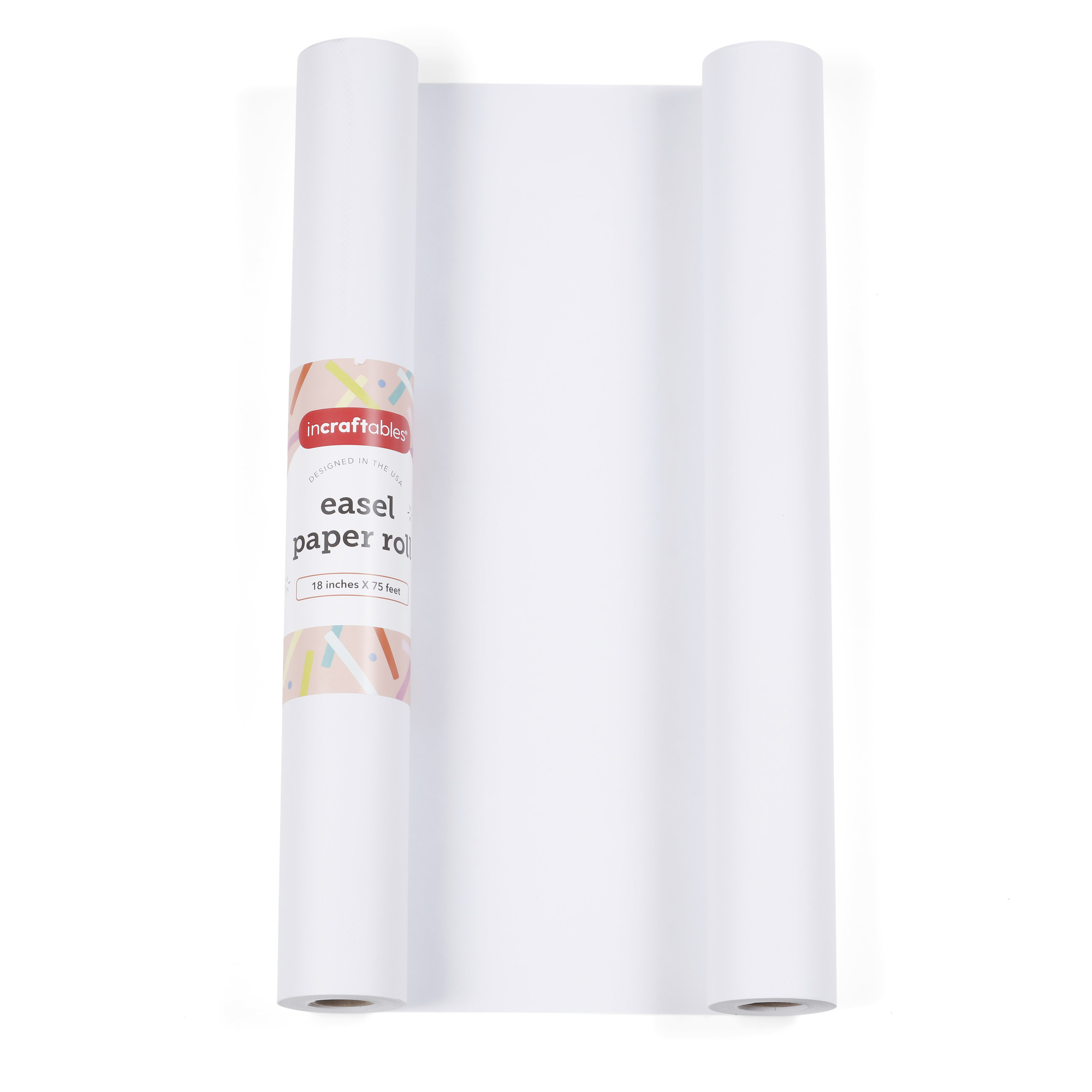 Bryco White Kraft Arts and Crafts Paper Roll 18 inches by 100 Feet