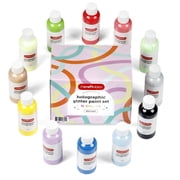 Incraftables Holographic Paint Set   12 Iridescent, Metallic Acrylic Colors. Non-toxic Chameleon Paint for Canvas, Rocks, Wood & More. Premium Color Shift Paint, 2oz Each.