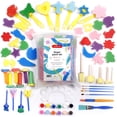 thumbnail image 1 of Incraftables Kid Paint Set. Non Toxic Finger Paint for Kids with Apron, Paint, Brushes & Accessories, 1 of 14