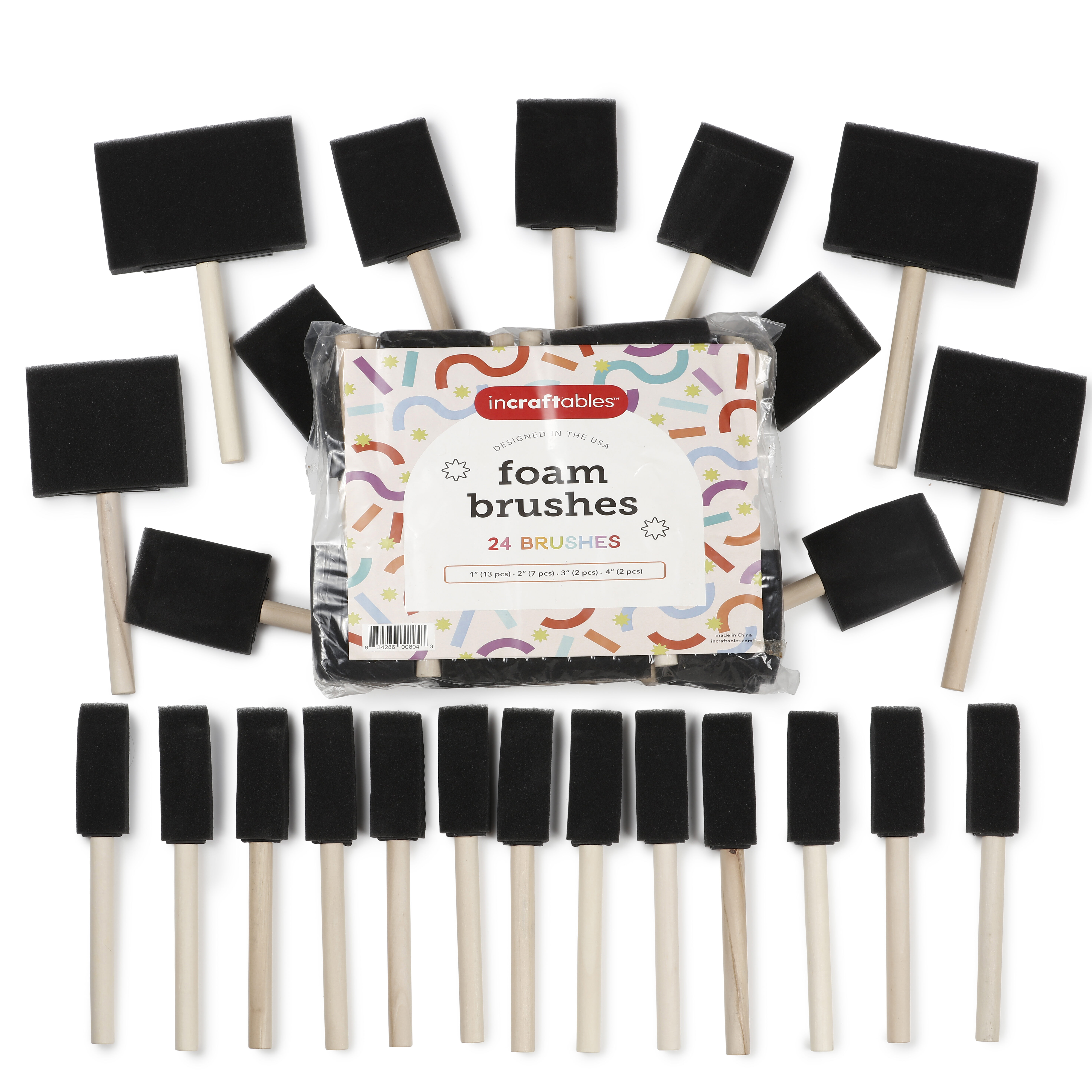 Mod Podge Foam Brushes, 4pk
