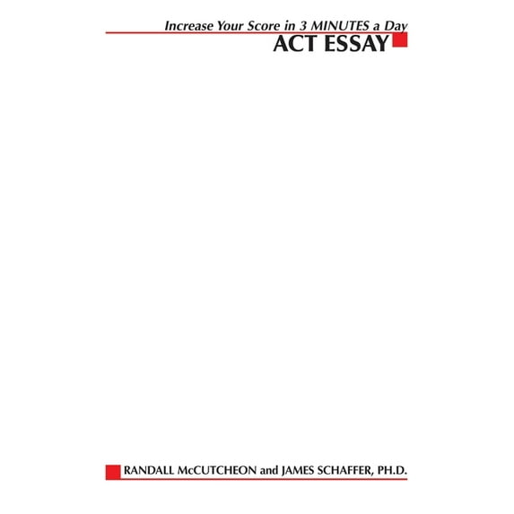 Increase Your Score in 3 Minutes a Day: ACT Essay, (Paperback)