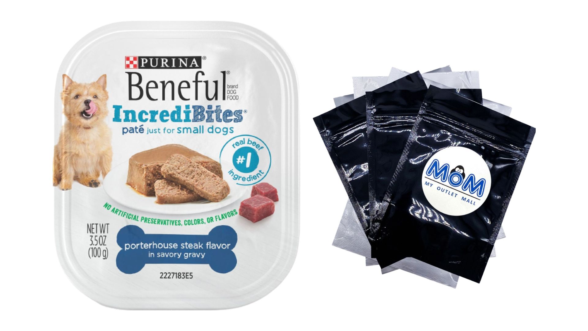 IncrediBites Pate Wet Dog Food for Small Dogs, Natural Porterhouse