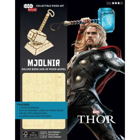 Pre-Owned Incredibuilds: Marvel: Thor Deluxe Book and Model Set (Hardcover) 1682980685 9781682980682