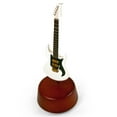 thumbnail image 1 of Incredible 18 Note Miniature White Electric Guitar With Rotating Musical Base - Too Much In Love To Care - SWISS, 1 of 2