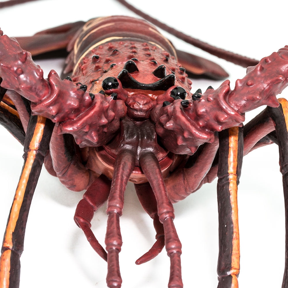 Hand-Painted Brownish Red Spiny Lobster Educational Toy Figure