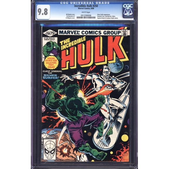 Incredible Hulk #250 - CGC 9.8 Comic Book