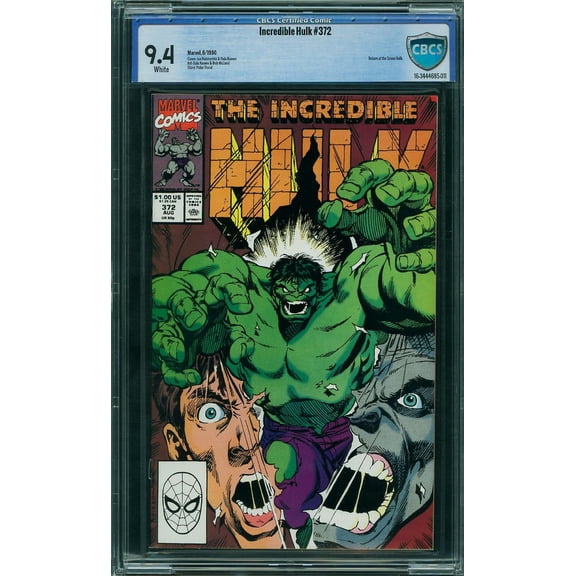Incredible Hulk #372 - CBCS 9.4 Comic Book