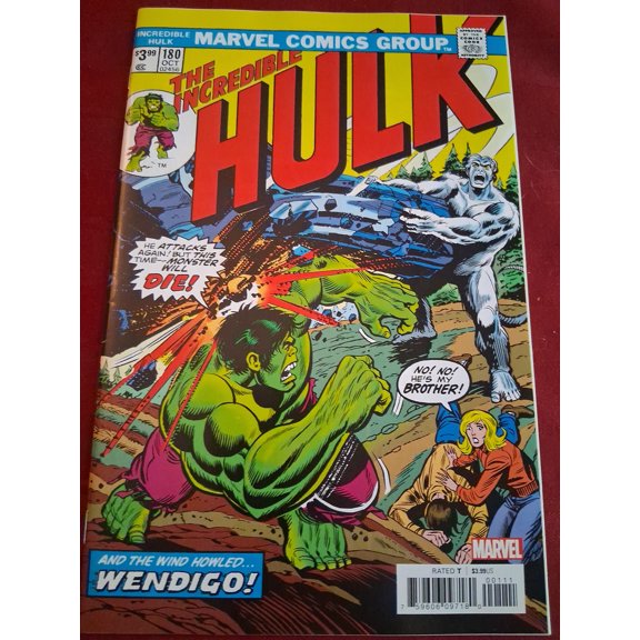 Incredible Hulk: Facsimile Edition #180 Comic Book