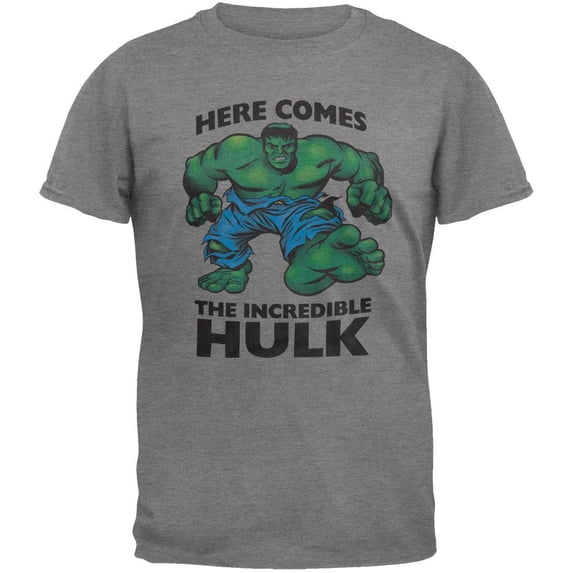 Incredible Hulk - Here Comes Tri-Blend Soft T-Shirt