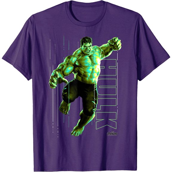 Incredible Hulk Jump Smash DTG Print Unisex T-Shirt