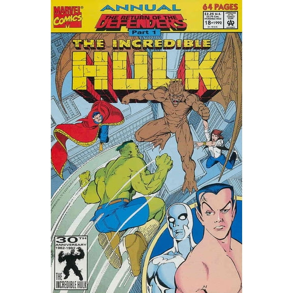Incredible Hulk, The Annual #18 VF ; Marvel Comic Book