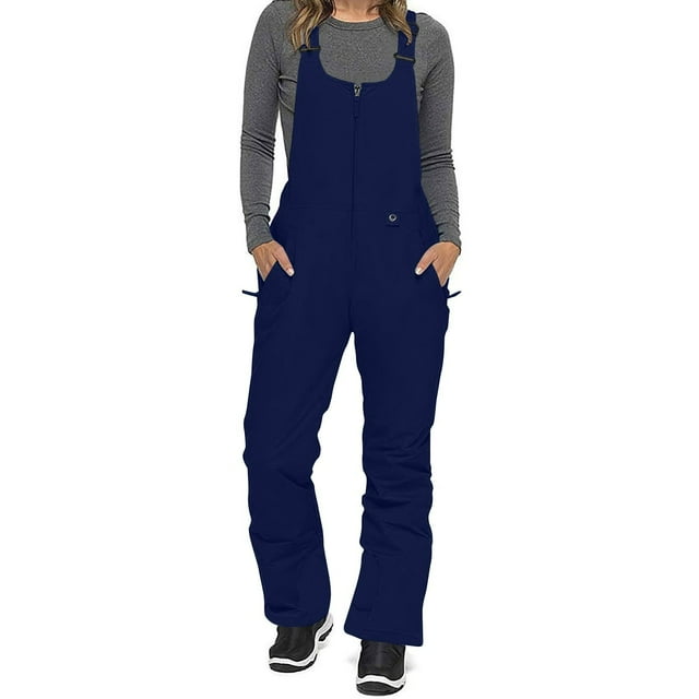 Incredible Savings,Women's Snow Ski Overalls,Windproof Insulated Romper Athletic Snow Pants,Perfect for Winter Sports Holiday Tree Skirts|100%Polyester,Navy,Sopatenor