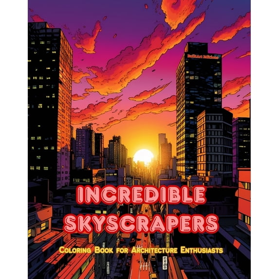 Incredible Skyscrapers - Coloring Book for Architecture Enthusiasts - Skyscraper Jungles to Enjoy Coloring: A Collection, (Paperback)