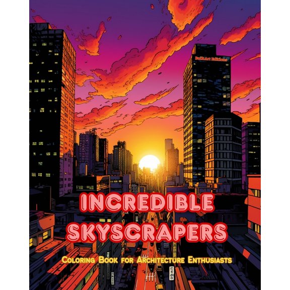Incredible Skyscrapers - Coloring Book for Architecture Enthusiasts - Skyscraper Jungles to Enjoy Coloring: A Collection, (Paperback)