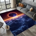 thumbnail image 1 of Incredible Solar Eclipse Illustration Rug 5x7 ft = 155x215 cm, 1 of 5