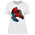 thumbnail image 1 of Incredible Swim Betta Siam Fish T-Shirt Women -Image by Shutterstock, Female Small, 1 of 2
