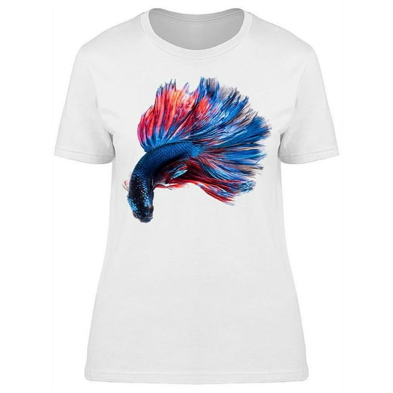 Incredible Tail On Siamese Betta T-Shirt Women -Image by Shutterstock, Female Large