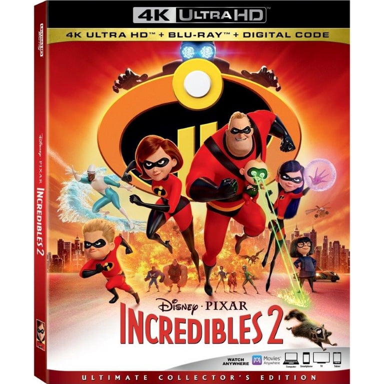 Incredibles 2 (4K Ultra HD + Blu-ray + Digital Code) - Walmart.com