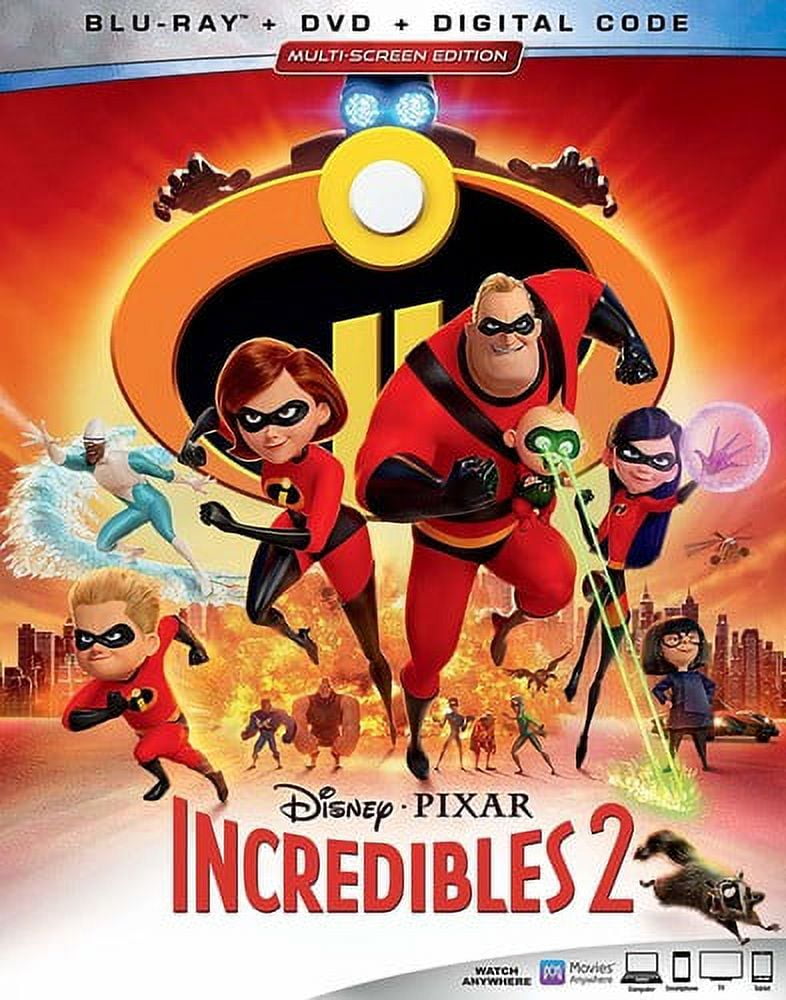 DISNEY Incredibles 2 (Blu-ray + DVD + Digital)