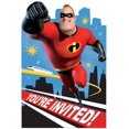 thumbnail image 1 of Incredibles 2 Disney Pixar Movie Kids 8 Birthday Party Invitations w/Envelopes, 1 of 3