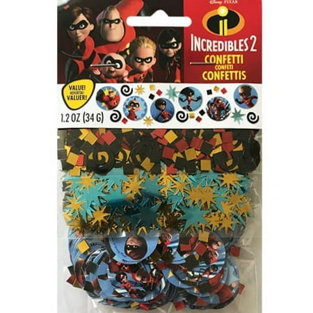 Incredibles 2 Disney Pixar Movie Kids Birthday Party Decoration Confetti 3-Pack