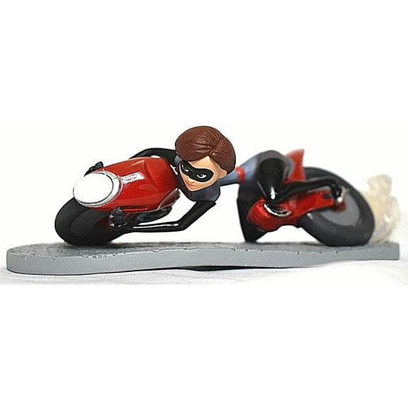 Incredibles 2 ELASTIGIRL Bike 4 Pvc Cake Topper Figure Fogurine Rare Collection