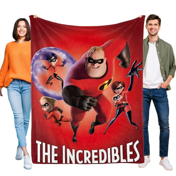 The Incredibles-Anti-Pilling Flannel Blanket Soft Lightweight Plush Fuzzy Cozy Luxury Blanket for Home and Kitchen Use Perfect for Kids and Adults 48"*71"(120cm*180cm)