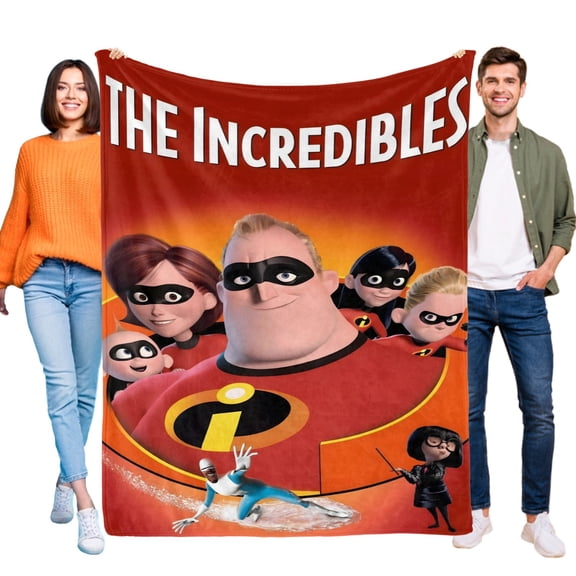 The Incredibles-Anti-Pilling Flannel Blanket Soft Lightweight Plush Fuzzy Cozy Luxury Blanket for Home and Kitchen Use – Perfect for Kids and Adults 48"*71"(120cm*180cm)