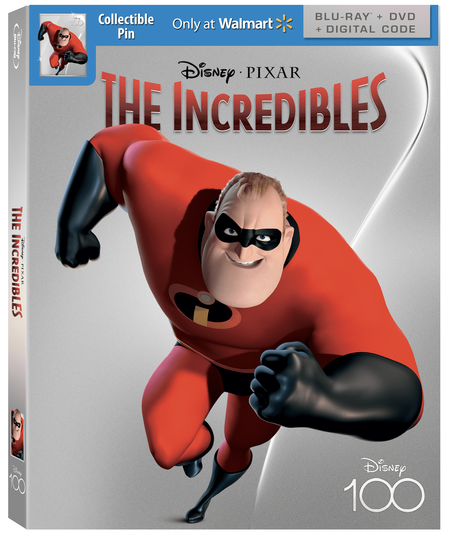 Incredibles - Disney100 Edition Walmart Exclusive (Blu-ray + DVD + Digital  Code)