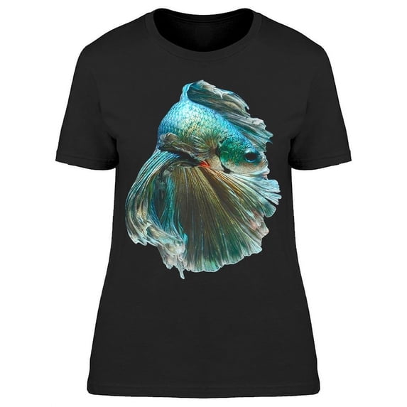 Incredibly Elegant Silver Betta T-Shirt Women -Image by Shutterstock, Female XX-Large