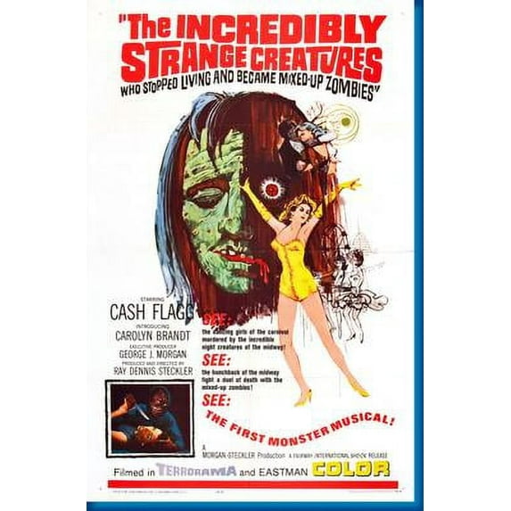 Incredibly Strange Creatures Movie Poster 16in x 24in 16x24 Square Adults Western Graphic