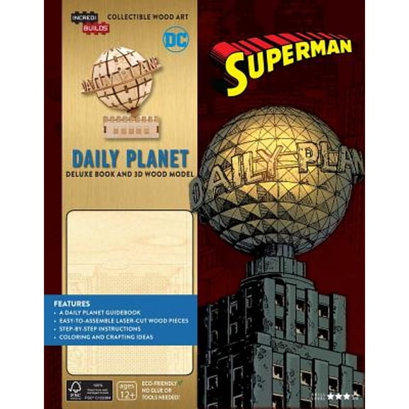 Pre-Owned IncrediBuilds: DC Comics: Superman: Daily Planet Deluxe Book and Model Set (Hardcover) 168298107X 9781682981078