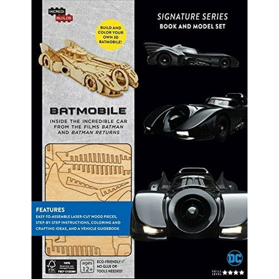 Incredibuilds: IncrediBuilds: Batmobile Signature Series Book and Model Set (Hardcover)