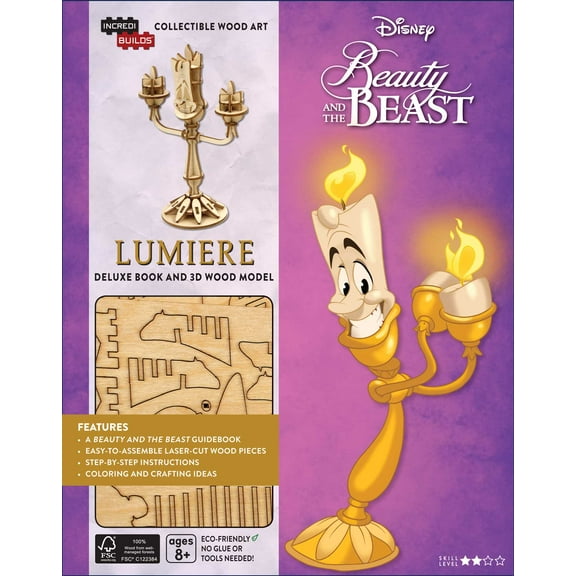 Incredibuilds: IncrediBuilds: Disney's Beauty and the Beast: Lumiere Deluxe Book and Model Set (Hardcover)