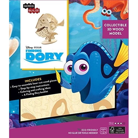 Incredibuilds: IncrediBuilds: Finding Dory 3D Wood Model (Paperback)