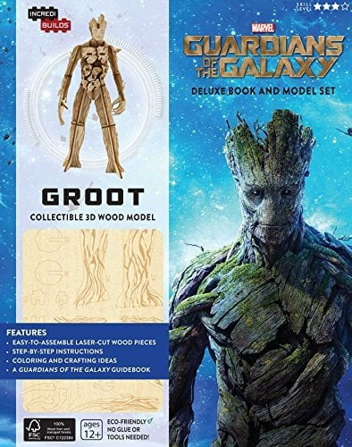 Incredibuilds: IncrediBuilds: Marvel: Groot: Guardians of the Galaxy Deluxe Book and Model Set : A Guide to the Cosmic Adventurers (Hardcover)
