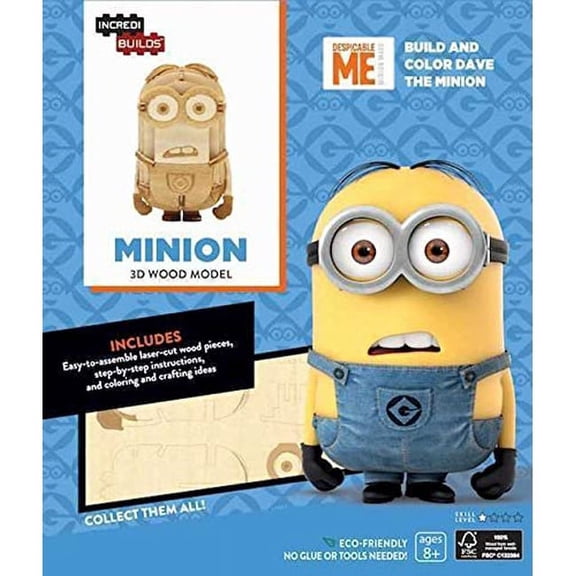 Incredibuilds Minions 3D Wood Model Kit Minion Kits