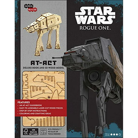 Pre-Owned IncrediBuilds: Star Wars: Rogue One: AT-ACT Deluxe Book and Model Set (Hardcover) 1682980898 9781682980897