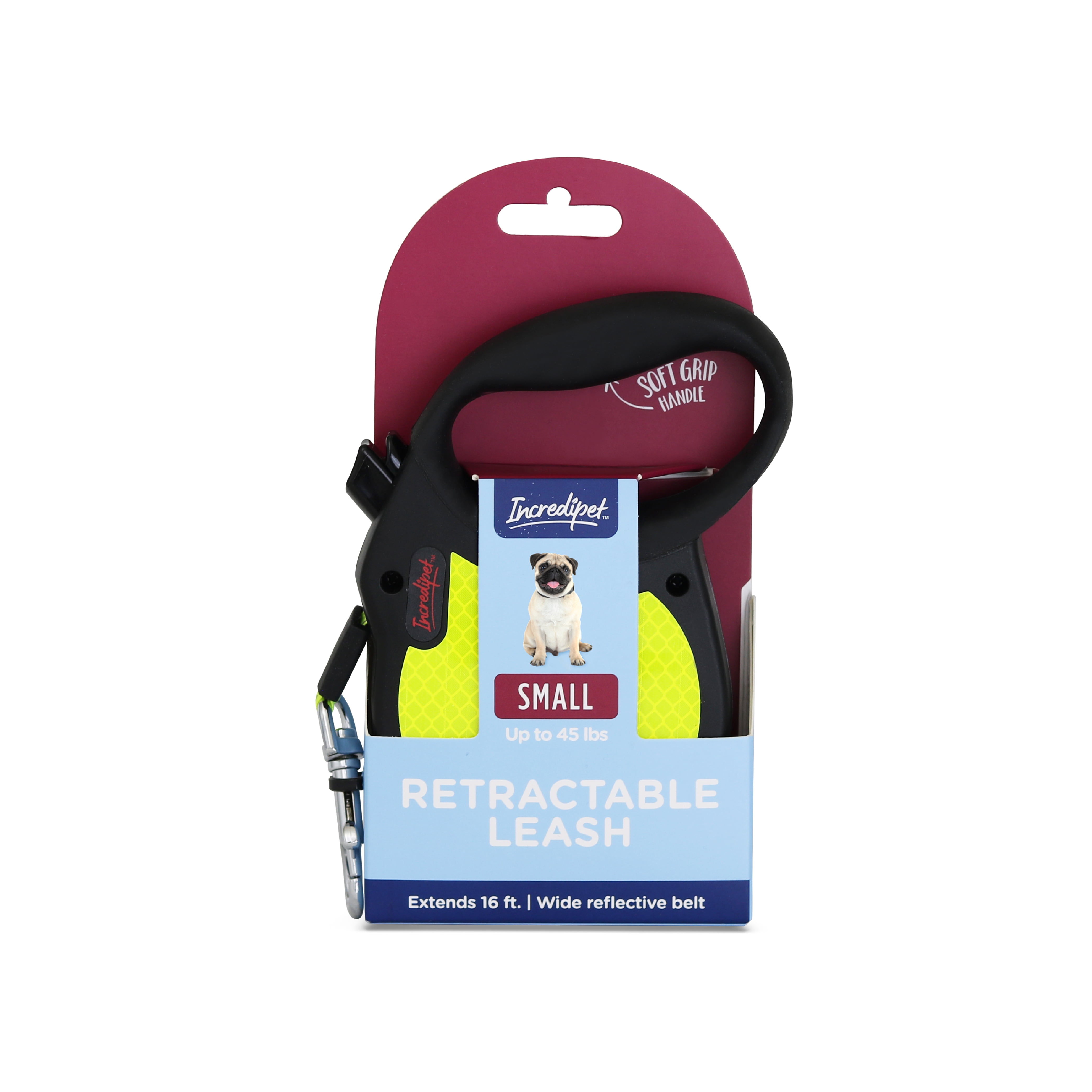 Incredipet Reflective Retractable Leash for Small Dogs